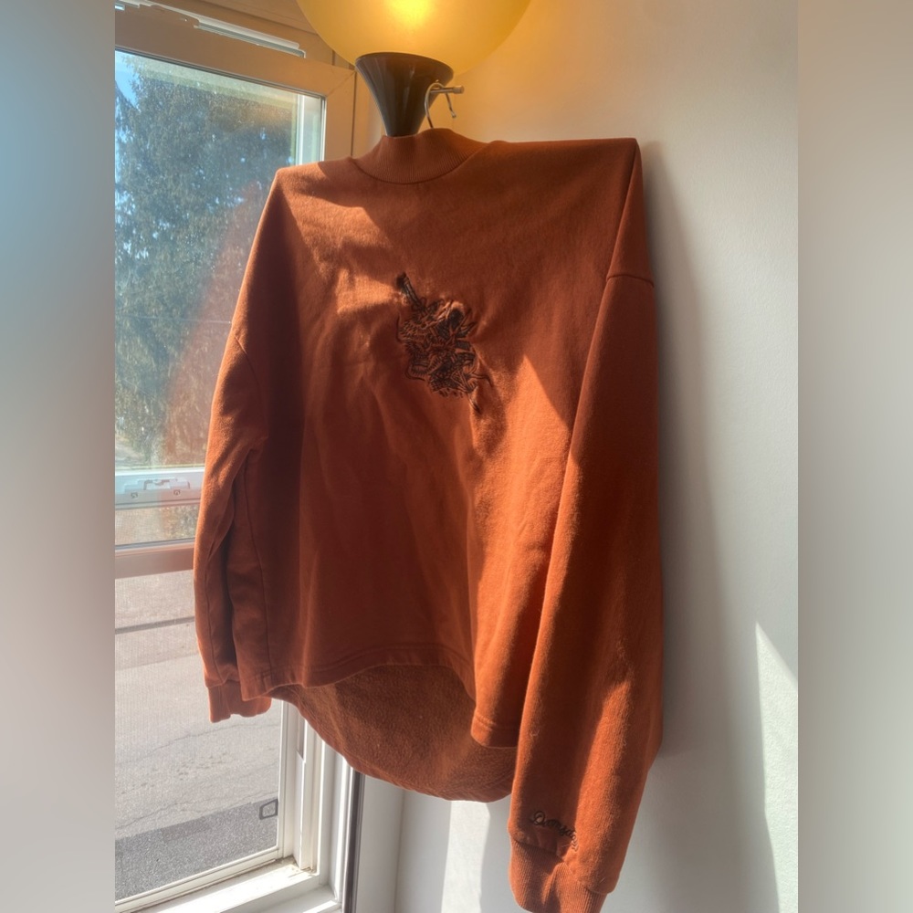BURNT ORANGE DOOMSDAY CO. CREWNECK